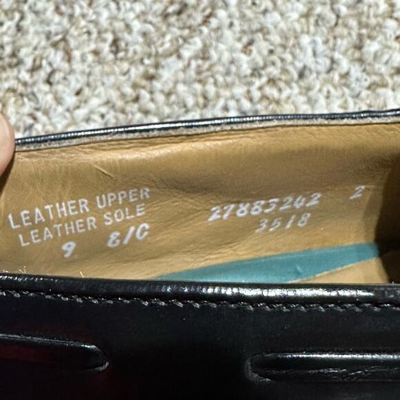 Hanover Master Flex Loafer Mens 9 E/C Leather Tassel Slip On Black USA EUC main image 8